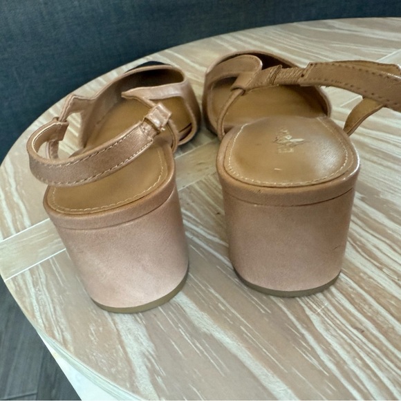 Express|Tan & Black Slingback low Heels,Preppy colorblock pointed pumps•size 10 - Picture 6 of 13